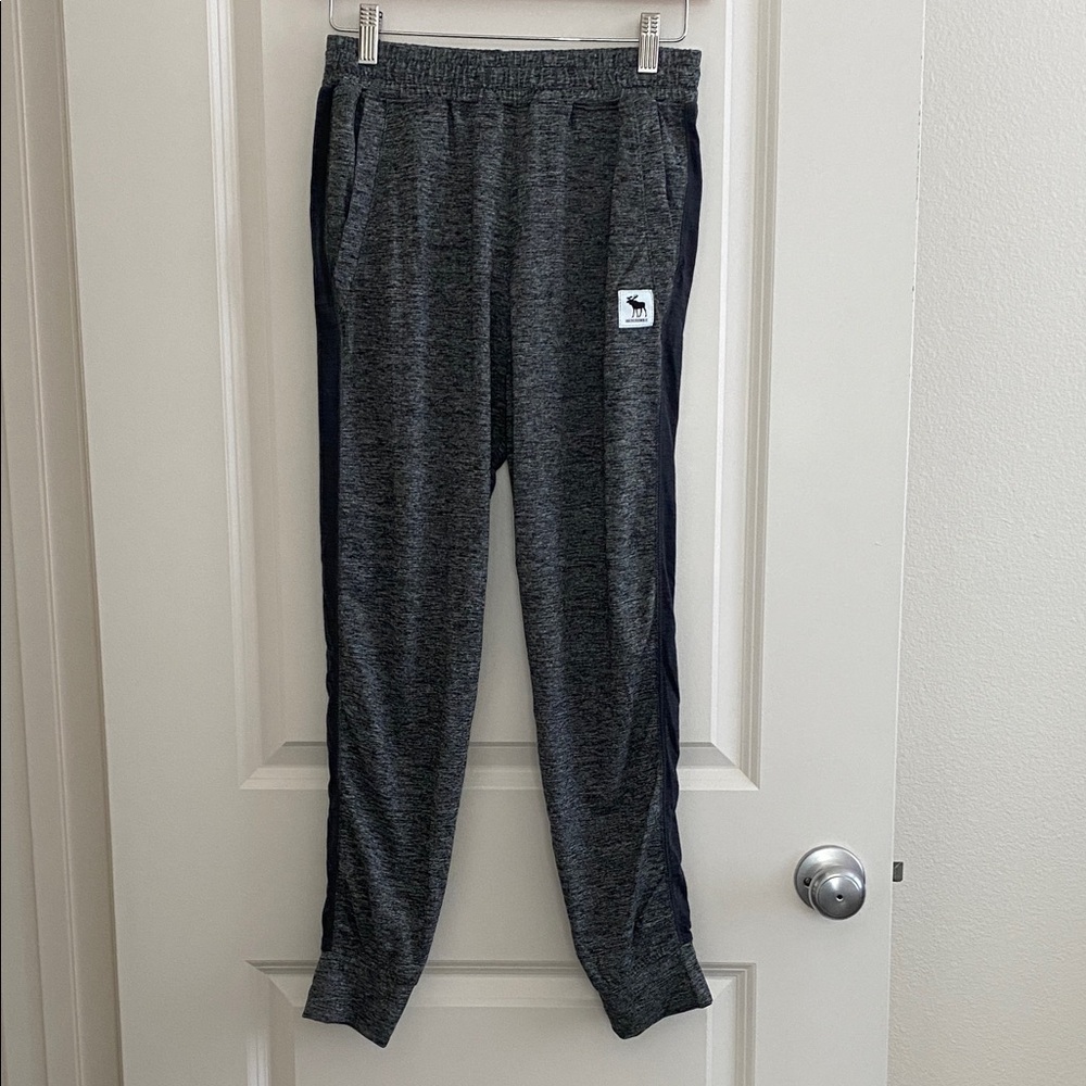 Abercrombie Kids Charcoal Joggers with gray  Accents